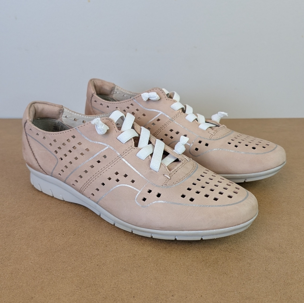Jana Catalina Casual Leather Running Shoes, Pale Pink, Size EU 39